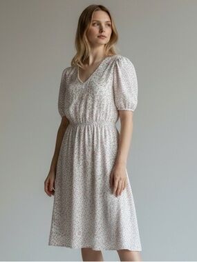 Banana Republic Floral Print Dress Size L
